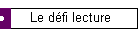 Le défi lecture